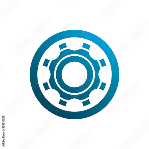 circle tire gear road service technology logo design