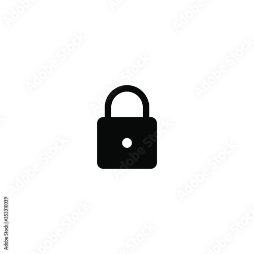 Lock icon.Security symbol.Padlock vector illustration