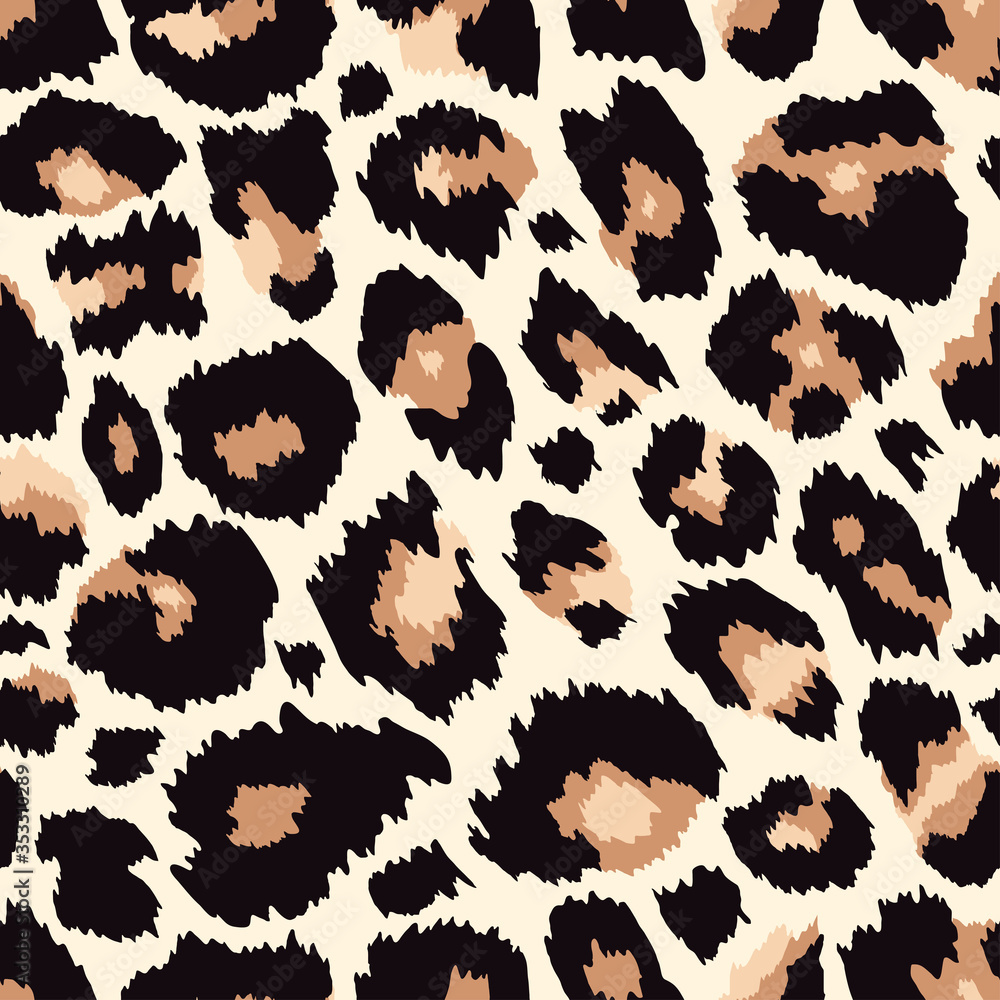 Brown Leopard Print Background
