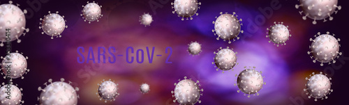 Stylized 3D image of a virus. 3d illustration
