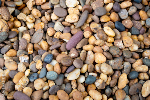 gravel pebble stone on the floor