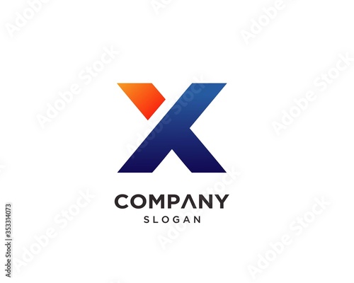 Modern Creative Letter X Logo Design Template