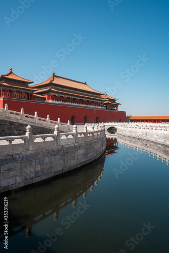 Forbidden city in Beijing China.