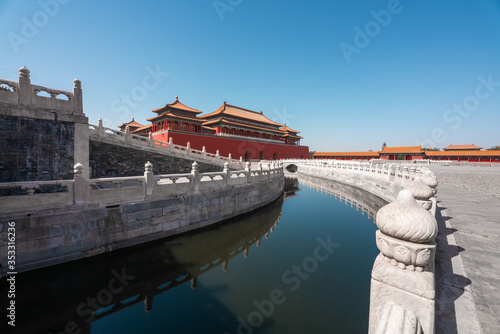 Forbidden city in Beijing China.