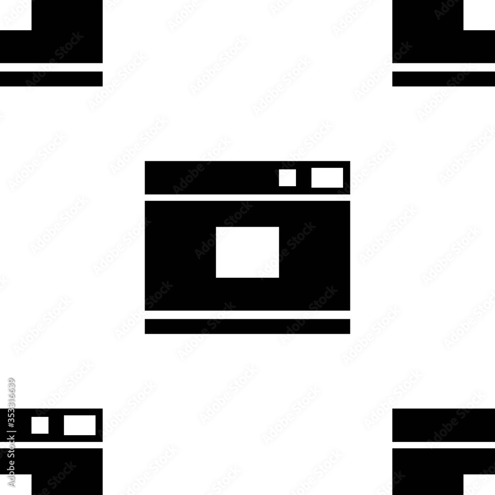 Camera pattern, for the website for photo studios, documents, model photo. A black silhouette isolated on a white background. Symbol for the design of mobile app, game. Vector. Camera pattern, for the website for photo studios, documents, model photo. A black silhouette isolated on a white background. Symbol for the design of mobile app, game. Vector.