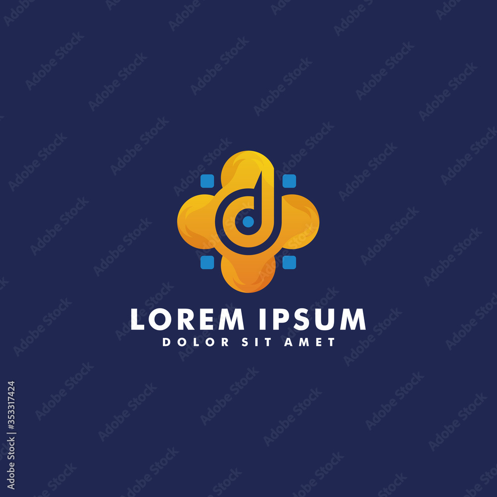 Letter D logo design vector illustration Letter D logo design vector illustration