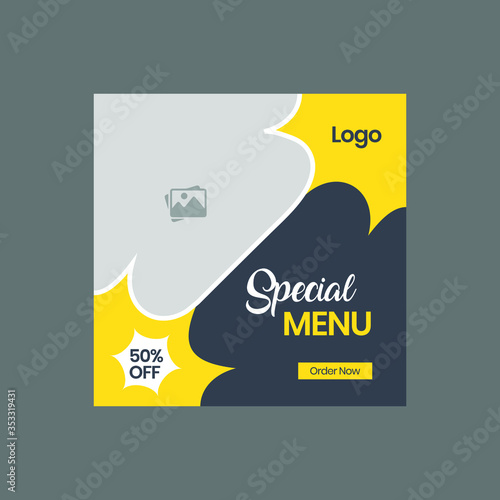 Big Sale Social Media Post Template Design Vector Template