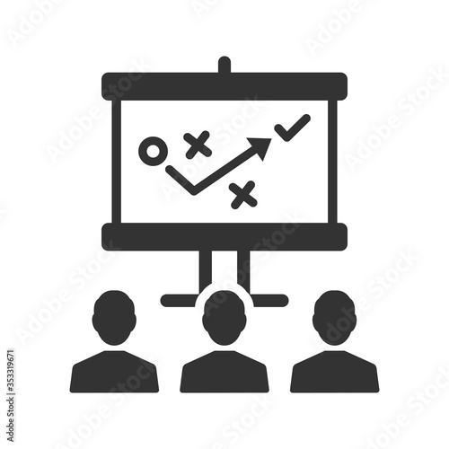 Strategy presenting icon