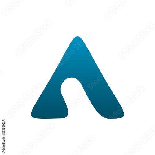 triangle fluid pyramid logo design