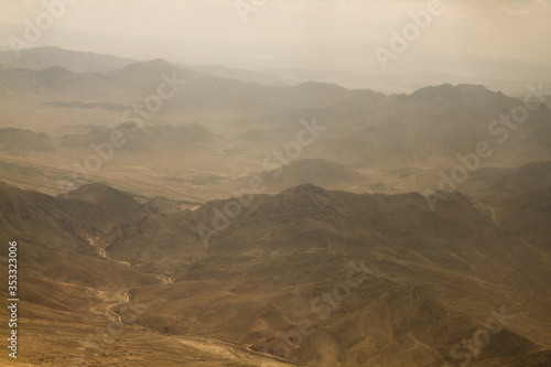 misty morning in the mountains at Kandahar province, Afghanistan