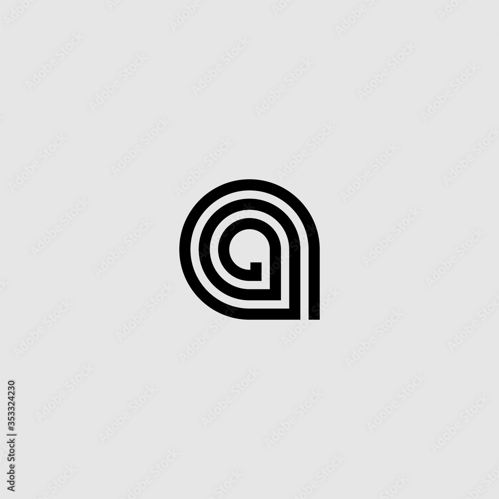 letter a lowercase monogram logo design for company or business brand identity letter a lowercase monogram logo design for company or business brand identity