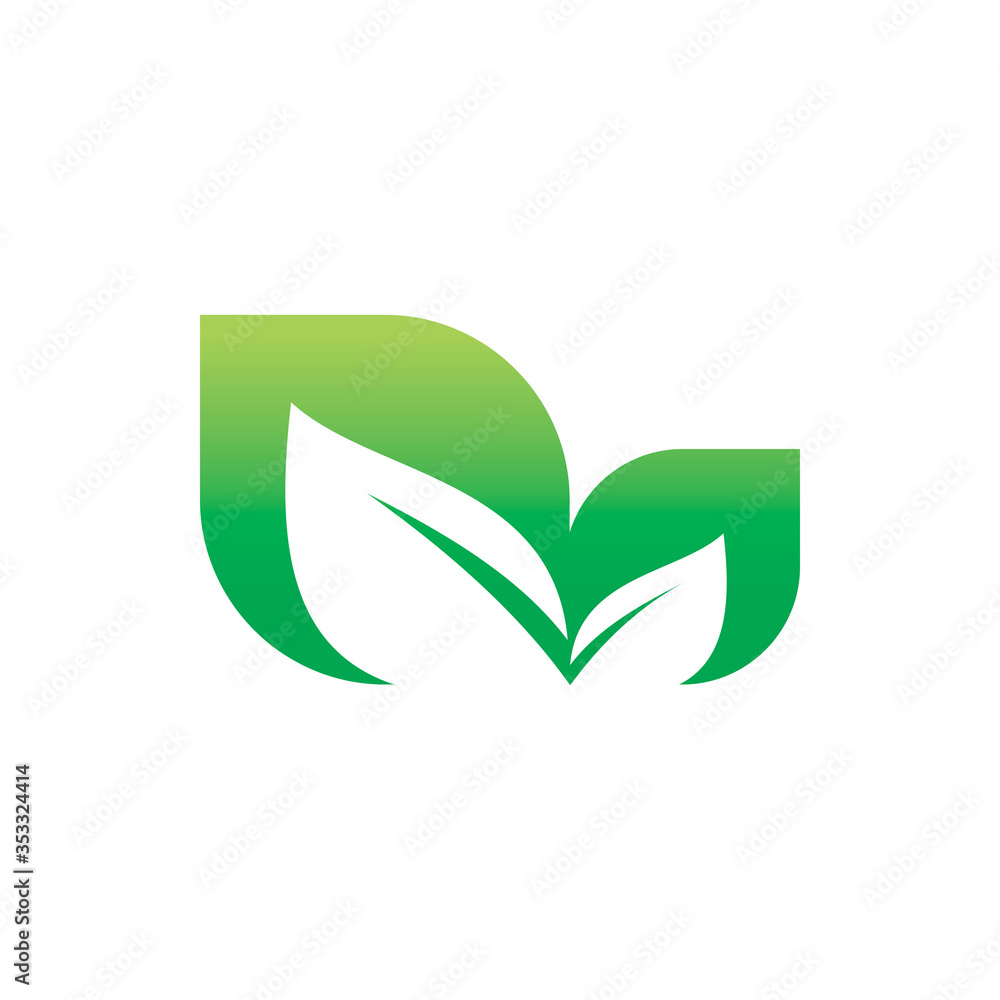 modern green nature leaf group logo design modern green nature leaf group logo design