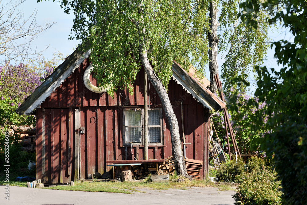 Traditional fishermans house in Pervalka, Lithuania Traditional fishermans house in Pervalka, Lithuania