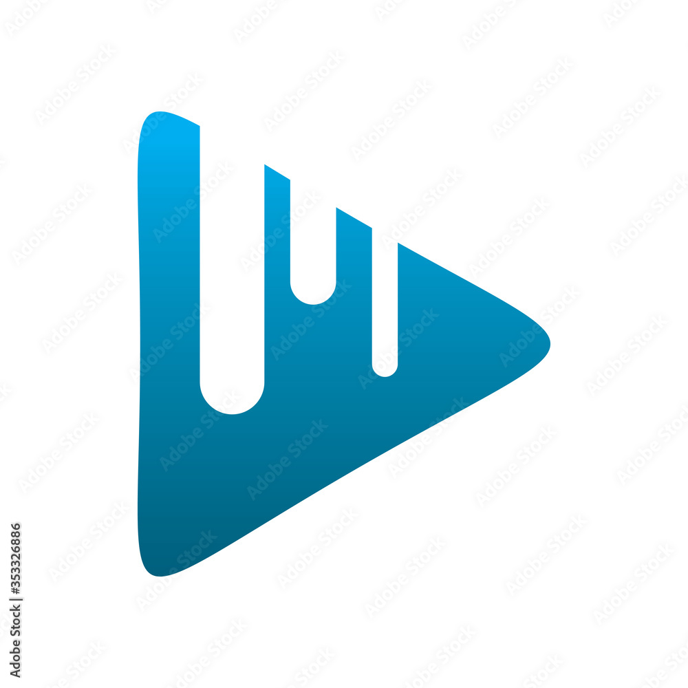 fluid paint ink triangle play media logo design fluid paint ink triangle play media logo design