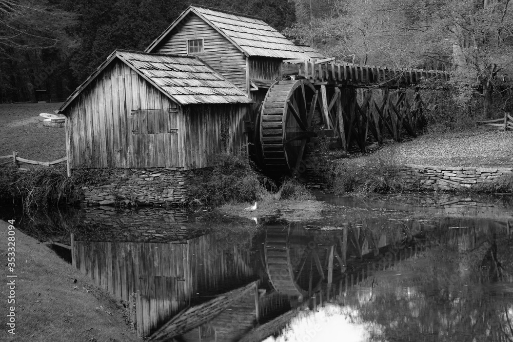 custom made wallpaper toronto digitalMabry Mill in Autumn - Blue Ridge Parkway, Virginia USA 