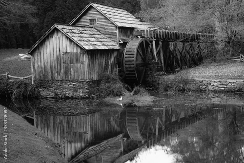 Wallpaper Mural Mabry Mill in Autumn - Blue Ridge Parkway, Virginia USA  Torontodigital.ca