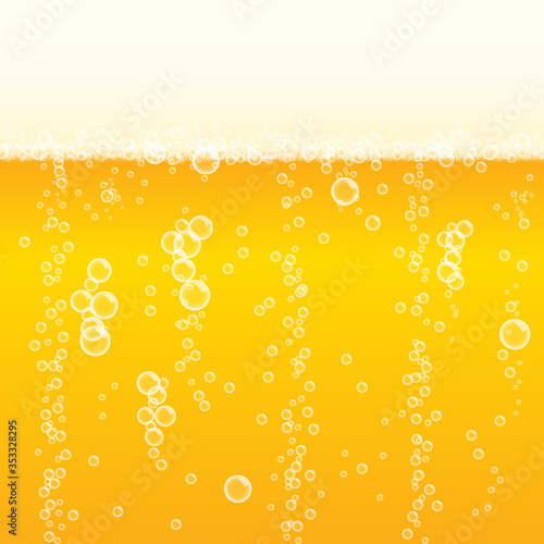 Background frothy lager beer