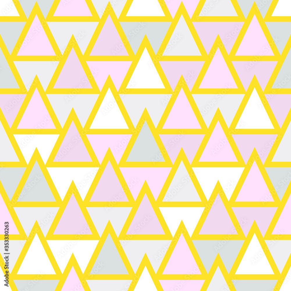 Seamless color geometric background with triangles. Seamless color geometric background with triangles.