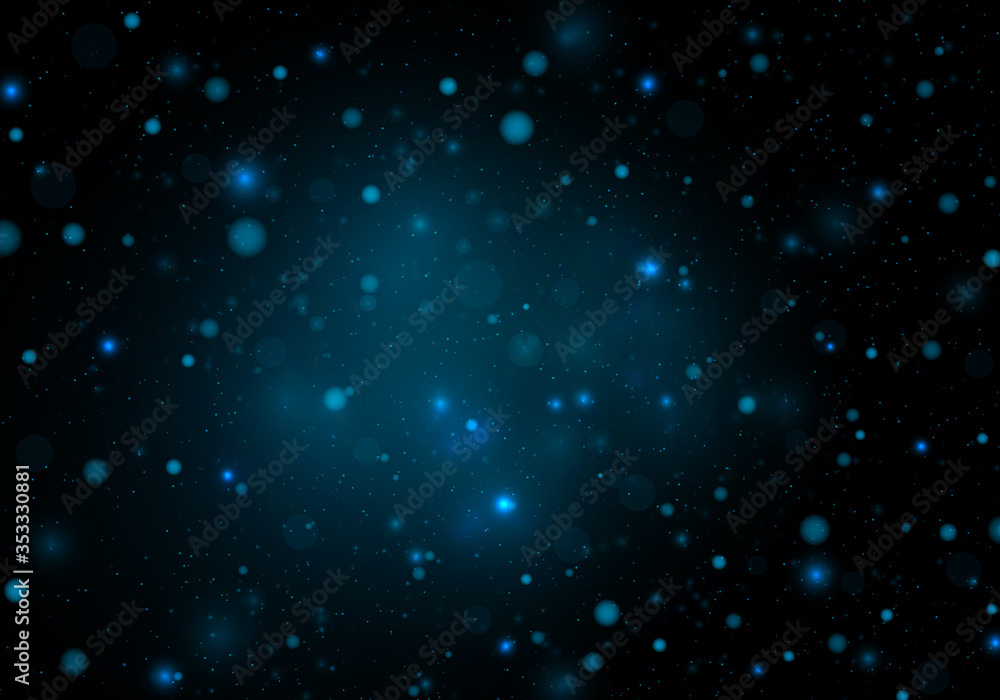 Light abstract glowing bokeh lights. Festive blue luminous background with colorful lights bokeh. Magic concept. Christmas concept. Light abstract glowing bokeh lights. Festive blue luminous background with colorful lights bokeh. Magic concept. Christmas concept.