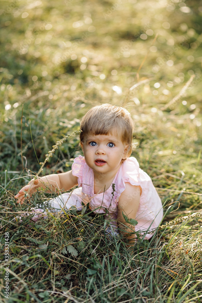 little girl playing in park little girl playing in park