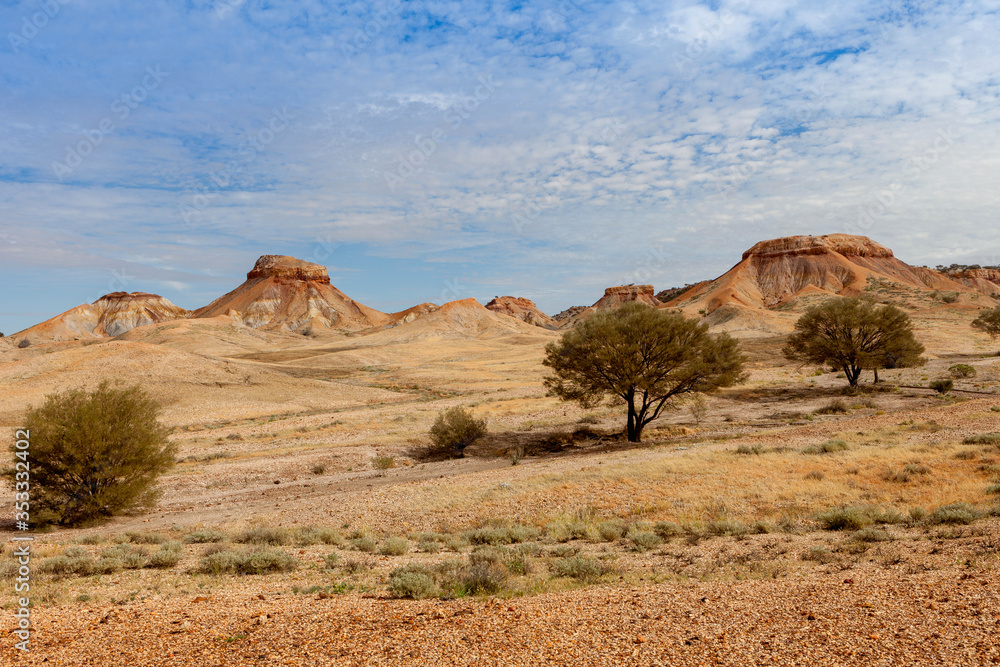Painted Desert in the Arckaringa Hills in outback South Australia. Painted Desert in the Arckaringa Hills in outback South Australia.