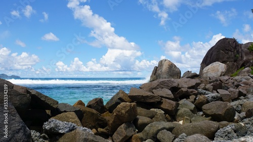 tropical seychelles island