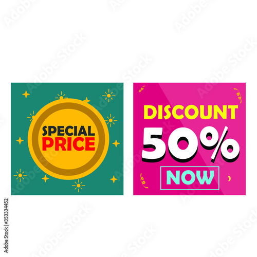 Coupon design vector for website, promotion, discount etc.