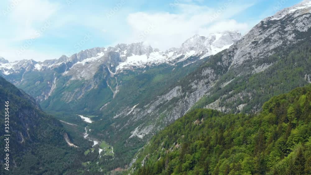 Aerial drone view, beautiful mountain top, mountain peaks with snow, European Alps, sunny day, 4K. Aerial drone view, beautiful mountain top, mountain peaks with snow, European Alps, sunny day, 4K.