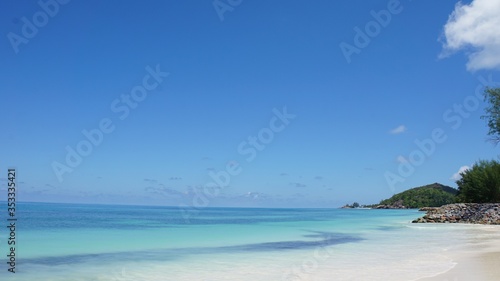 tropical seychelles island