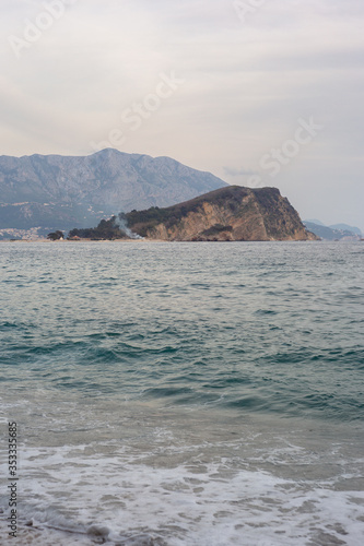View of the Adriatic Sea in the city of Budva in Montenegro © ek_kochetkova