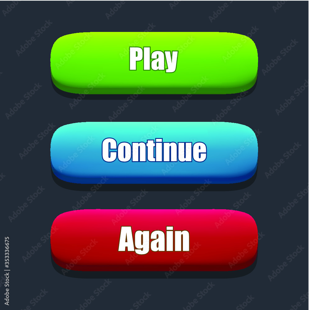 GUI User Interface Kit for Game Development with Buttons GUI User Interface Kit for Game Development with Buttons
