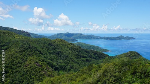 tropical seychelles island