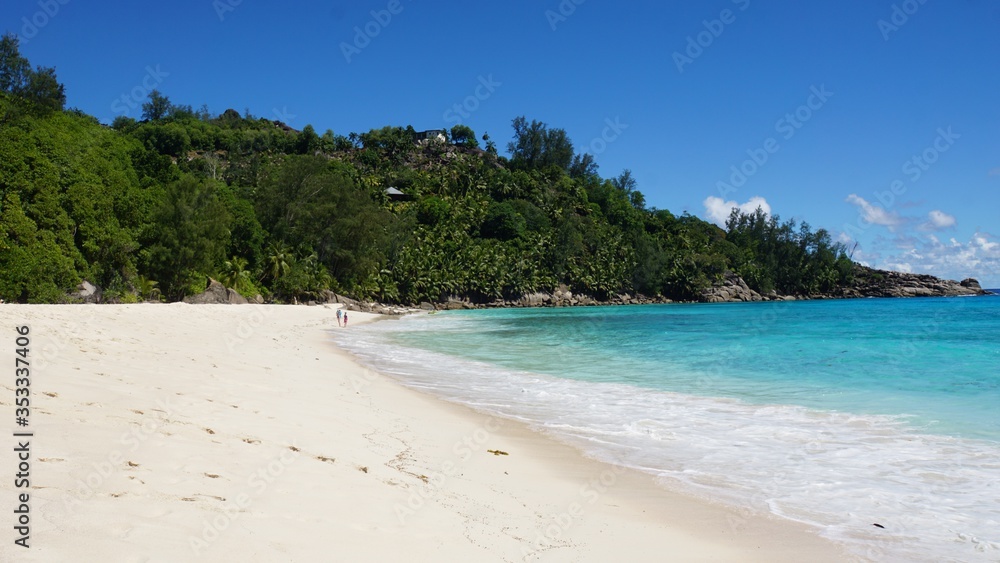 tropical seychelles island