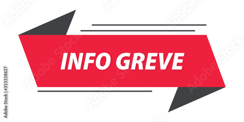 info grève bannière