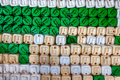 Empty chemical drums on a farm in Australia.