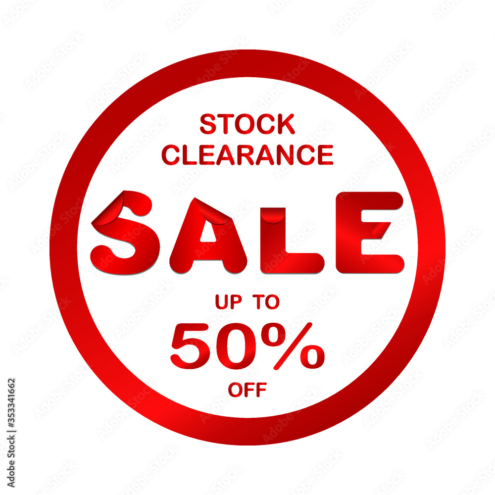 stock clearance sale, up to 50% off, round sticker stock clearance sale, up to 50% off, round sticker