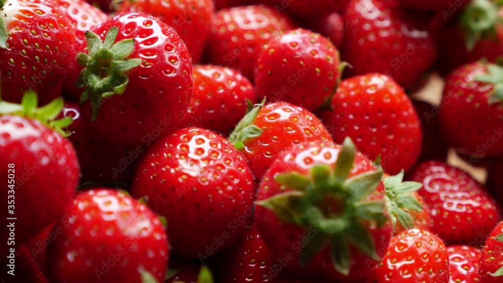 Freshly picked strawberries, close up Freshly picked strawberries, close up