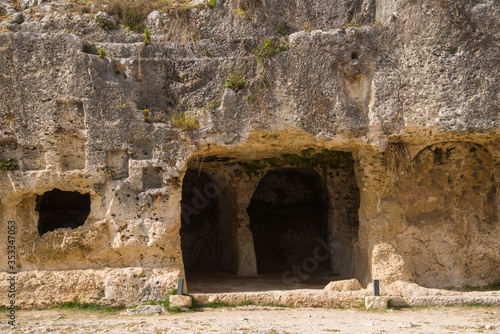 Wallpaper Mural Italy  Sicily  Syracuse , 05 May 2019:  Archaeological Park of Neapolis, Necropolis near the Greek Theater Torontodigital.ca