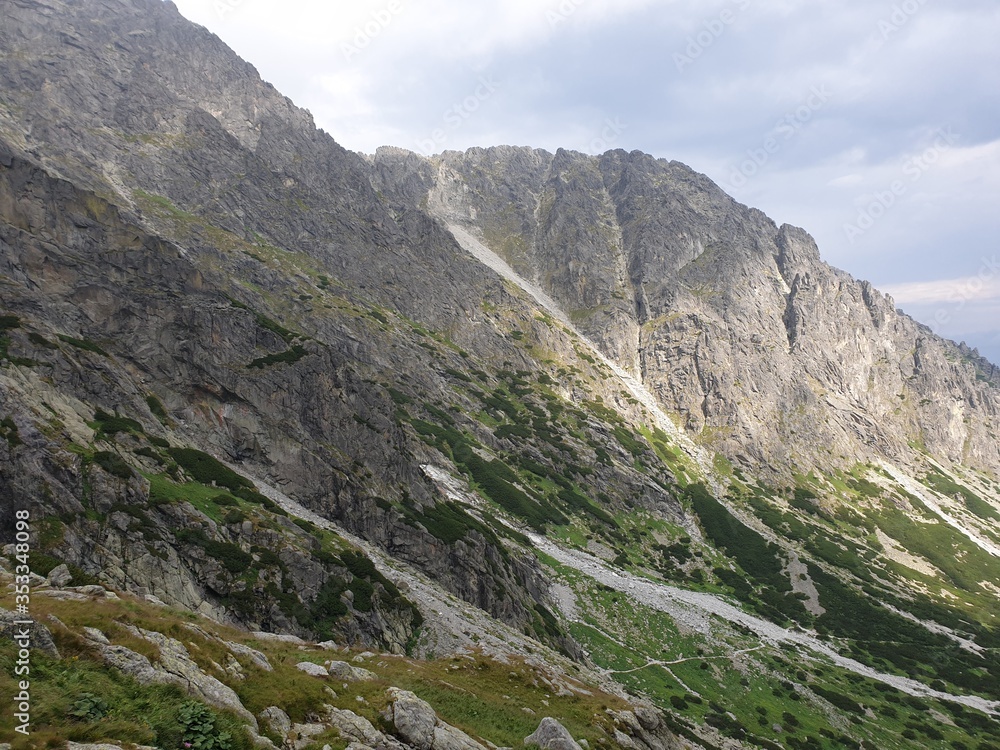 View of high tatras slovakia in summer