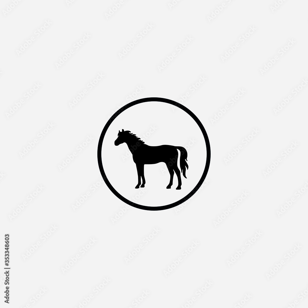 horse graphic element Illustration template design