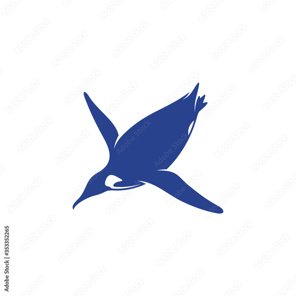 Penguin bird logo design vector. Icon Symbol. Template Illustration Penguin bird logo design vector. Icon Symbol. Template Illustration