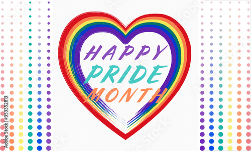 LGBT pride month background. Poster, card, banner  © 8H