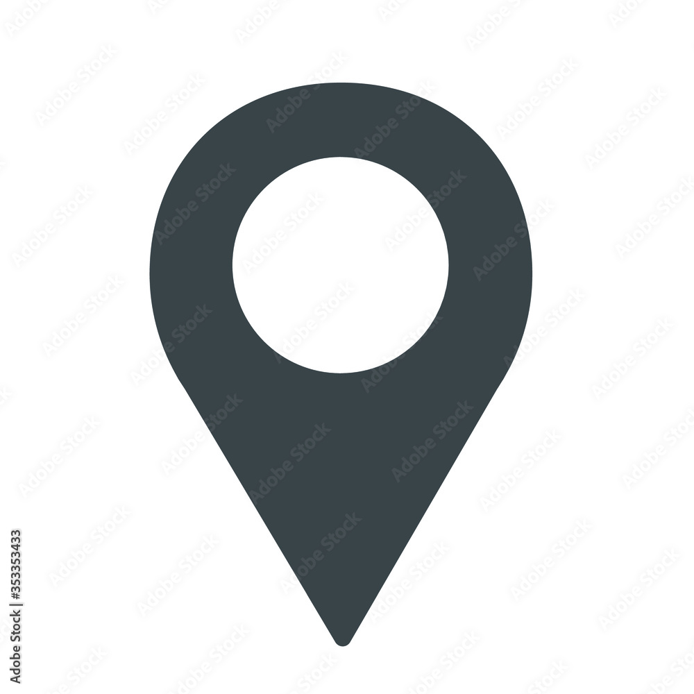 Location Icon Vector flat design style Location Icon Vector flat design style