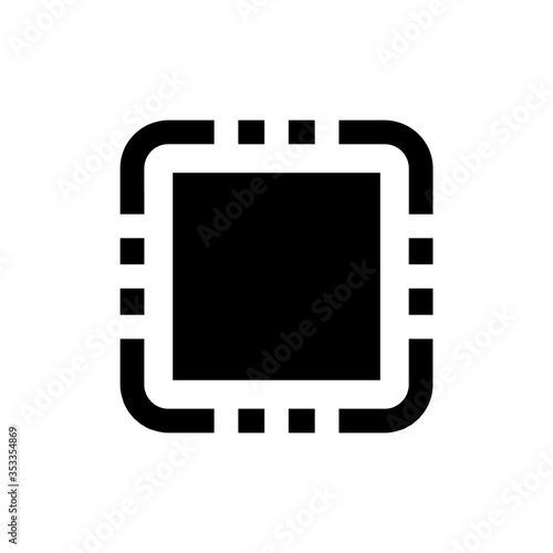 Integrated Circuit, microprocessor icon design