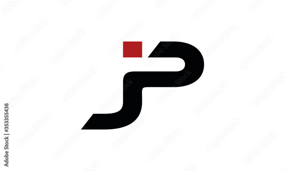 JP logo icon vector JP logo icon vector
