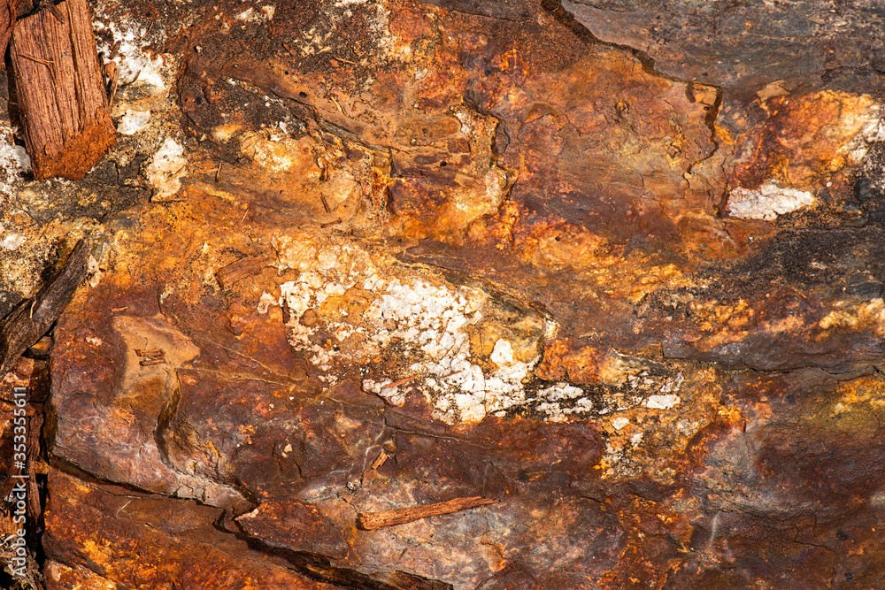 Detailed closeup of a real macro rock texture