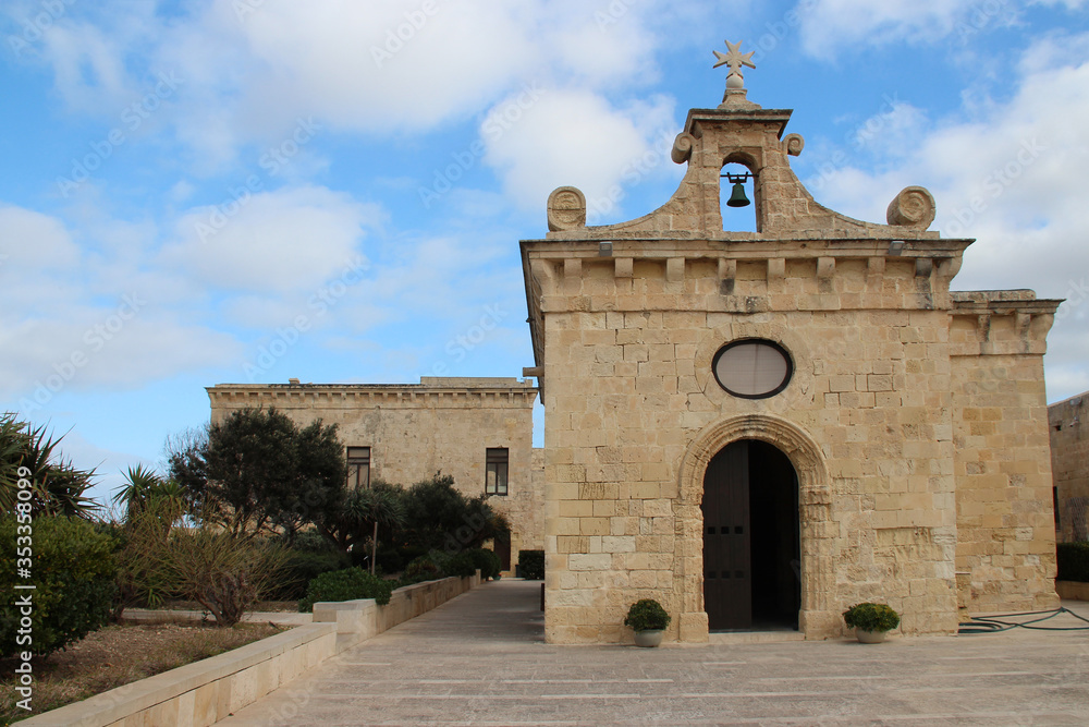 chapel in the saint angel fort in vittoriosa (malta)