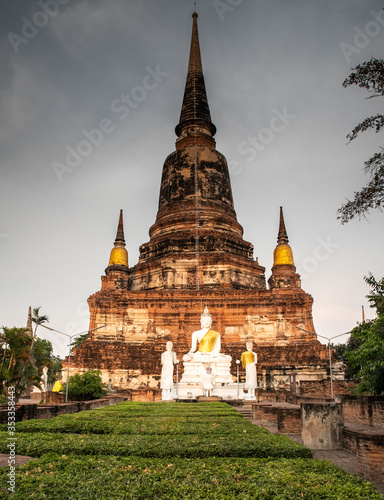 Wat Yai Chai Mongkhon  a Buddhist temple of archaeological park  Ayutthaya  Thailand