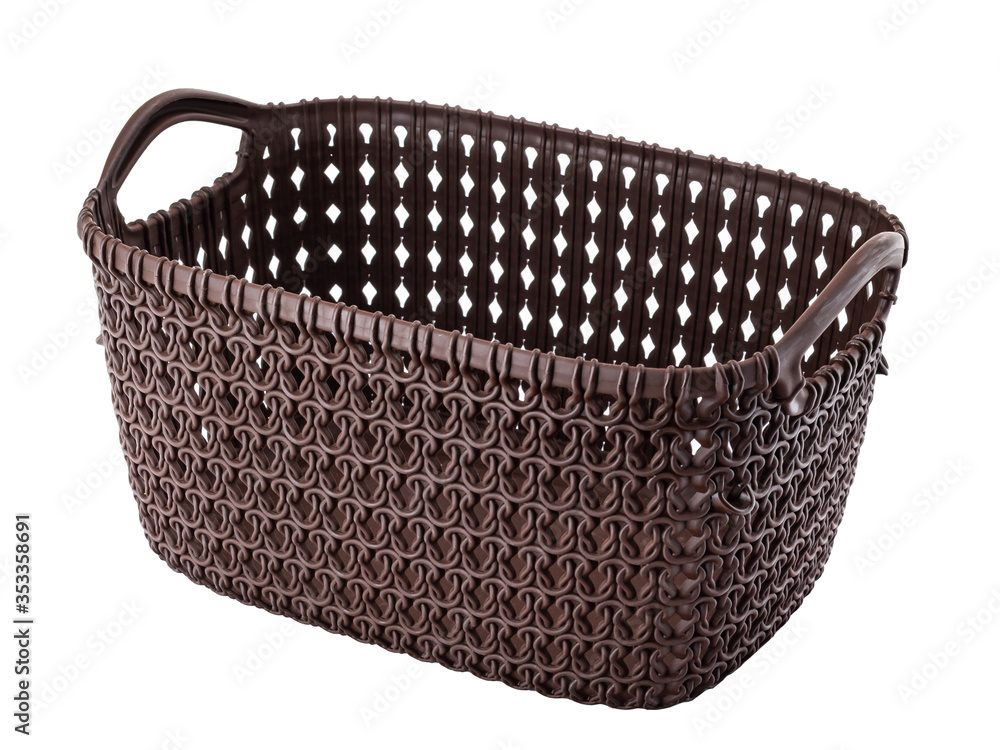 brown plastic Laundry basket brown plastic Laundry basket