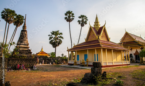 Nokorbachey temple (Nokor Bachey pagoda), Kampong Cham, Cambodia